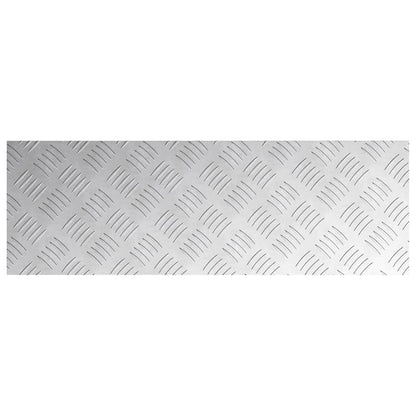 Stair Tread Rectangular 2 pcs Silver 75 x 25 cm Aluminium