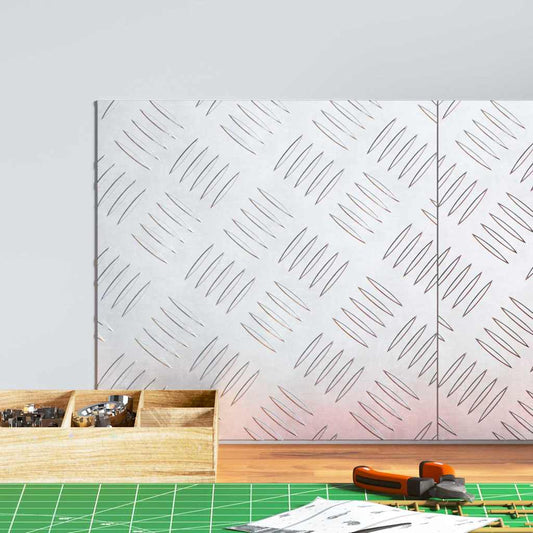 Stair Tread 2 pcs 30 x 30 cm Silver Aluminium Square