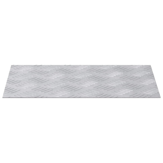 Stair Tread 4 pcs 40 x 30 cm Silver Aluminium Rectangular