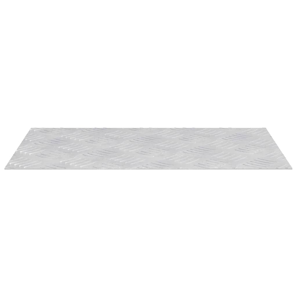 Stair Tread Rectangular 4 pcs Silver 50 x 30 cm Aluminium