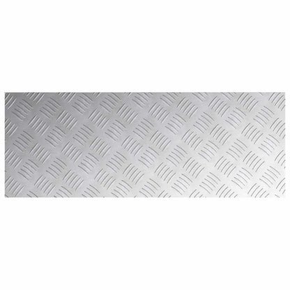 Stair Tread Rectangular 4 pcs Silver 80 x 30 cm Aluminium