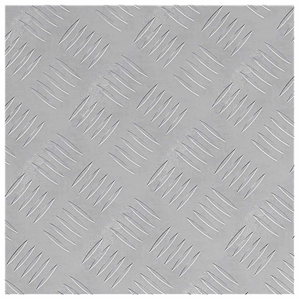 Stair Tread Square 4 pcs Silver 40 x 40 cm Aluminium