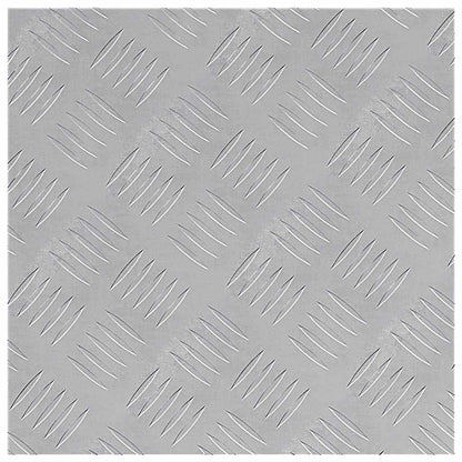 Stair Tread Square 4 pcs Silver 40 x 40 cm Aluminium