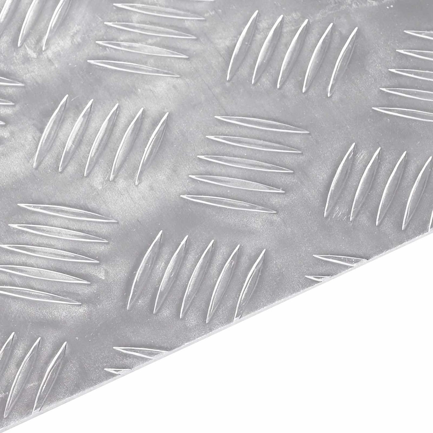 Stair Tread Square 4 pcs Silver 40 x 40 cm Aluminium