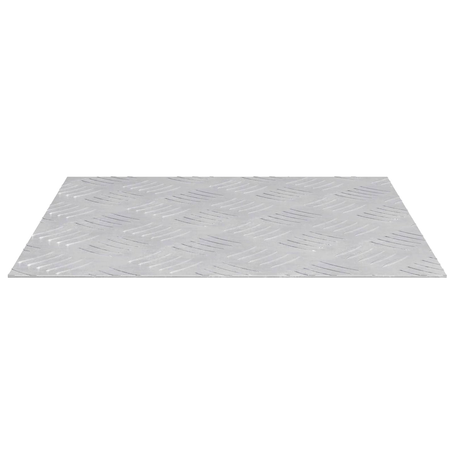 Stair Tread Square 4 pcs Silver 40 x 40 cm Aluminium