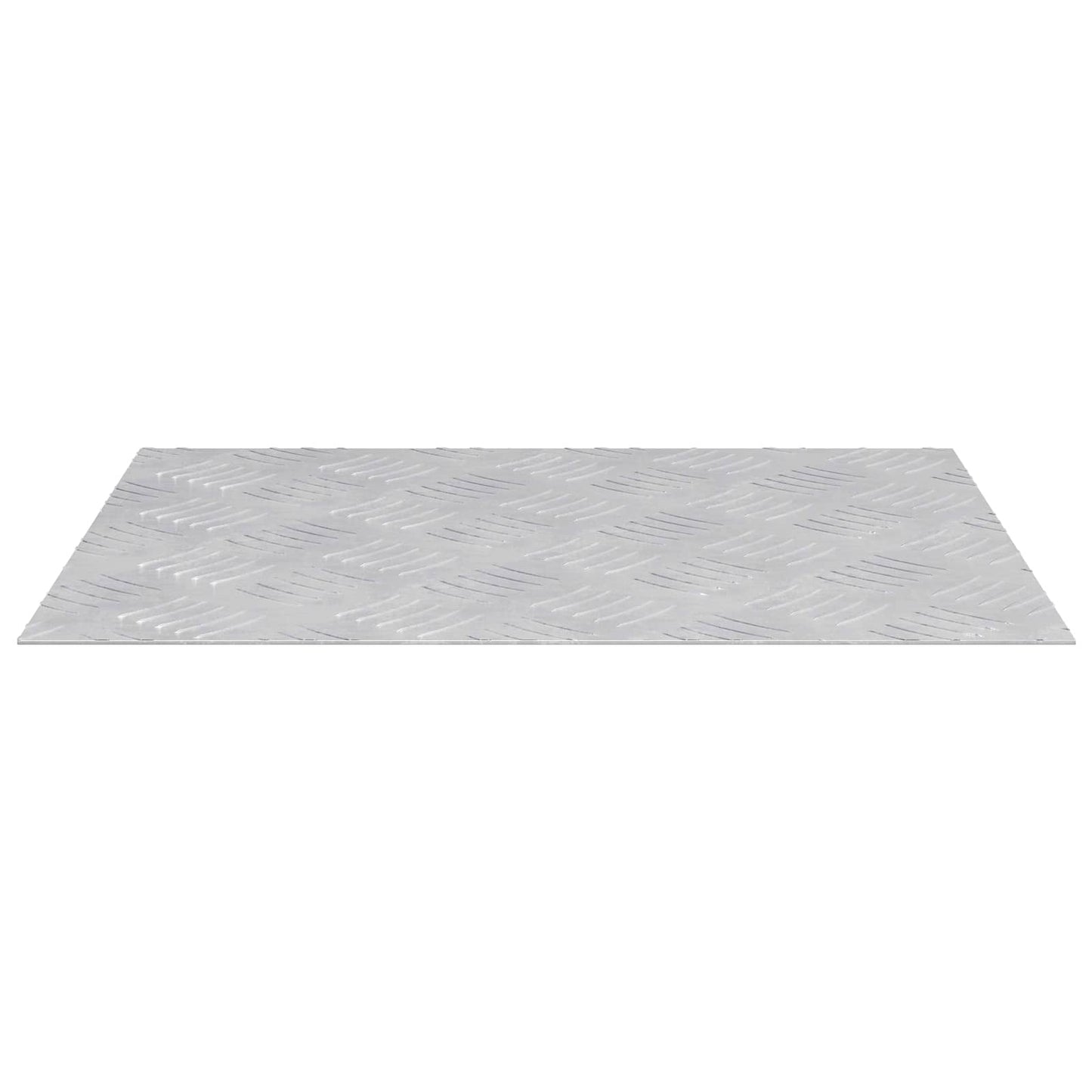 Stair Tread Rectangular 2 pcs Silver 50 x 40 cm Aluminium