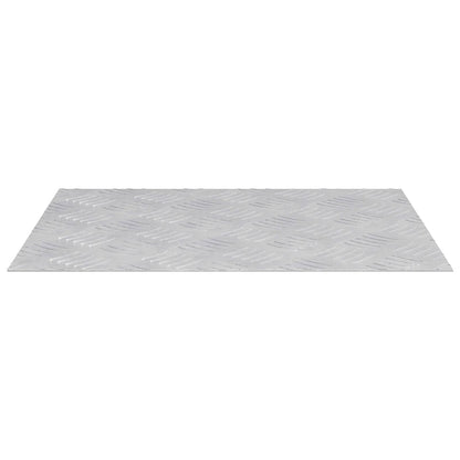 Stair Tread Rectangular 2 pcs Silver 50 x 40 cm Aluminium