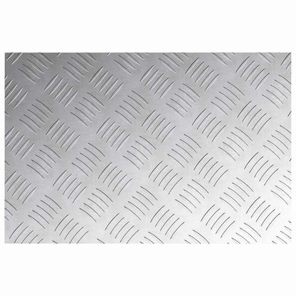 Stair Tread Rectangular 4 pcs Silver 60 x 40 cm Aluminium
