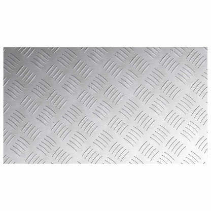 Stair Tread Rectangular 4 pcs Silver 70 x 40 cm Aluminium