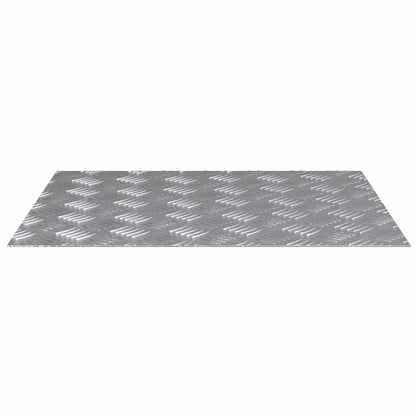Stair Tread Rectangular 4 pcs Silver 60 x 50 cm Aluminium