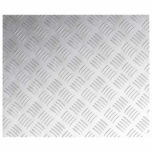 Stair Tread 4 pcs 60 x 50 cm Silver Aluminium Rectangular