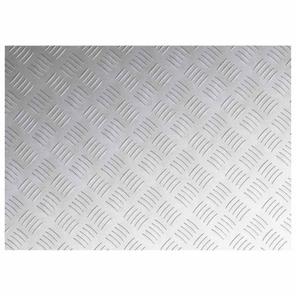 Stair Tread Rectangular 2 pcs Silver 70 x 50 cm Aluminium