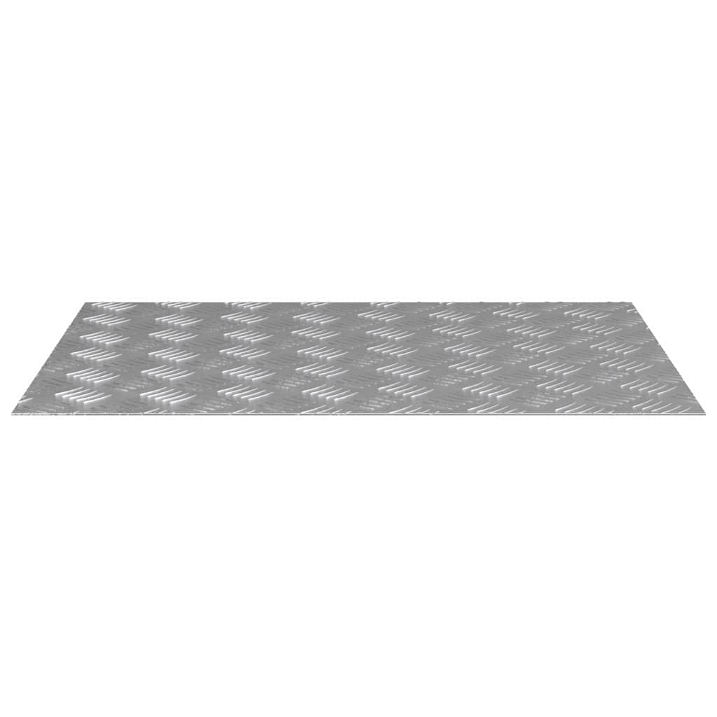 Stair Tread Rectangular 4 pcs Silver 70 x 50 cm Aluminium