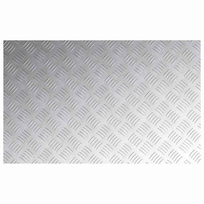 Stair Tread Rectangular 2 pcs Silver 80 x 50 cm Aluminium