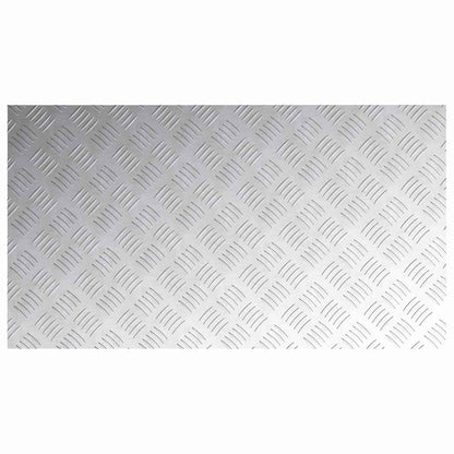 Stair Tread Rectangular 4 pcs Silver 90 x 50 cm Aluminium