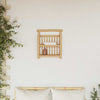 Wall Shelf with Shelf with Storage Brown 40 x 13 x 44 cm Bamboo