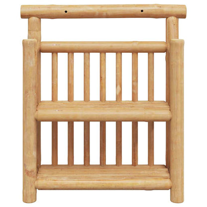 Wall Shelf with Shelf Natural 40 x 13 x 44 cm Bamboo