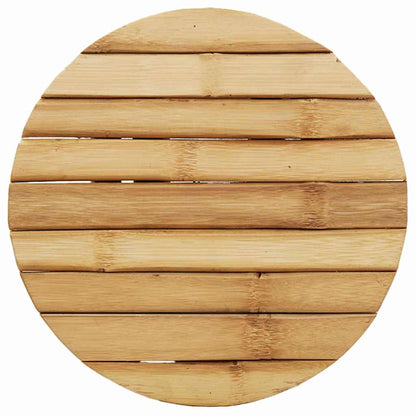 Stool Bamboo Natural 30 x 30 x 36 cm Bamboo