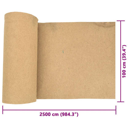 Hemp Mat Natural Brown 100% Hemp 1 x 82.0 ft roll Durable