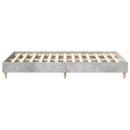 Bed Frame Concrete grey 120 x 190 cm Engineered wood