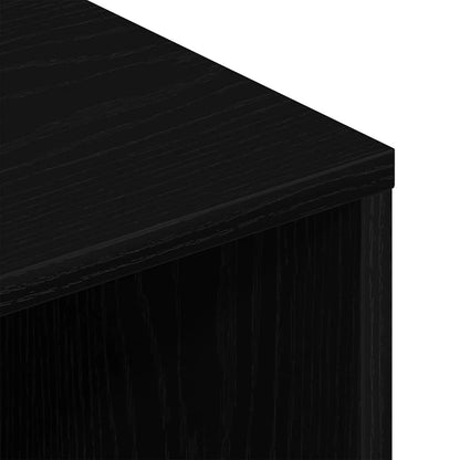 TV Cabinet Black Oak 100x40x40 cm Engineered Wood