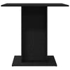 Dining Table Black Oak 80x80x75 cm Engineered Wood