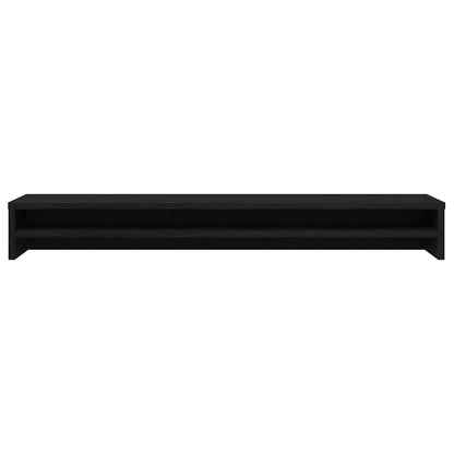 Monitor Stand Black Oak 100x24x13 cm Engineered Wood