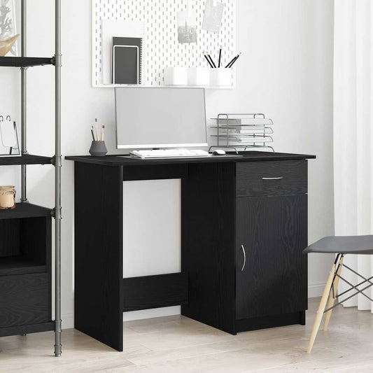 Desk Black Oak Engineered Wood 100 x 50 x 76 cm
