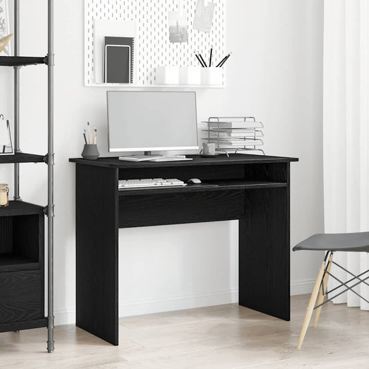 Desk Black Oak 90x50x74 cm Engineered Wood