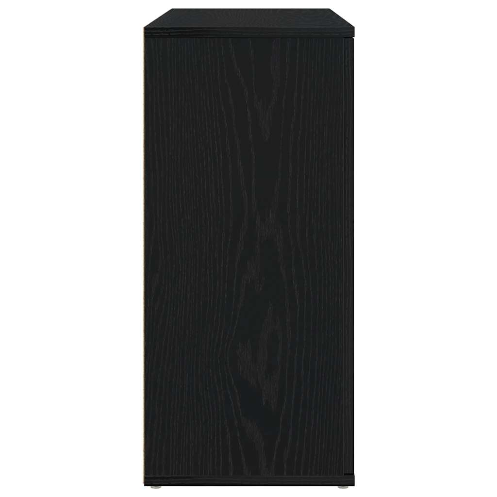 Sideboard Black Oak 91x29.5x65 cm Engineered Wood