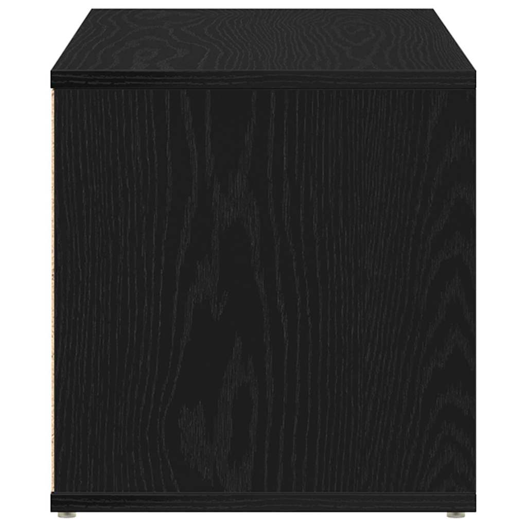 TV Cabinet Black Oak 80 x 34 x 36 cm Engineered Wood
