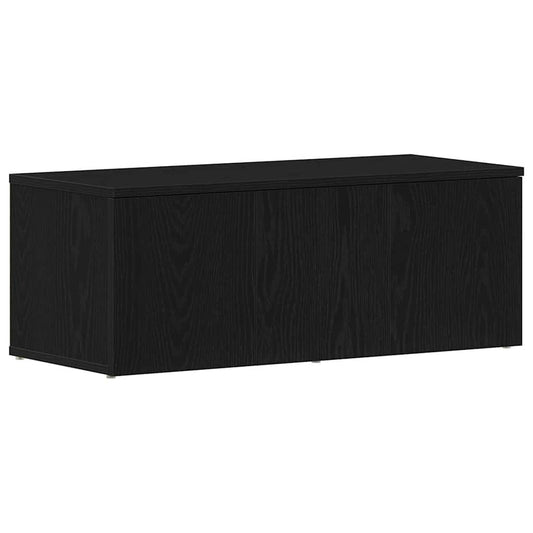 TV Cabinet 80x34x30 cm Black Oak Engineered Wood