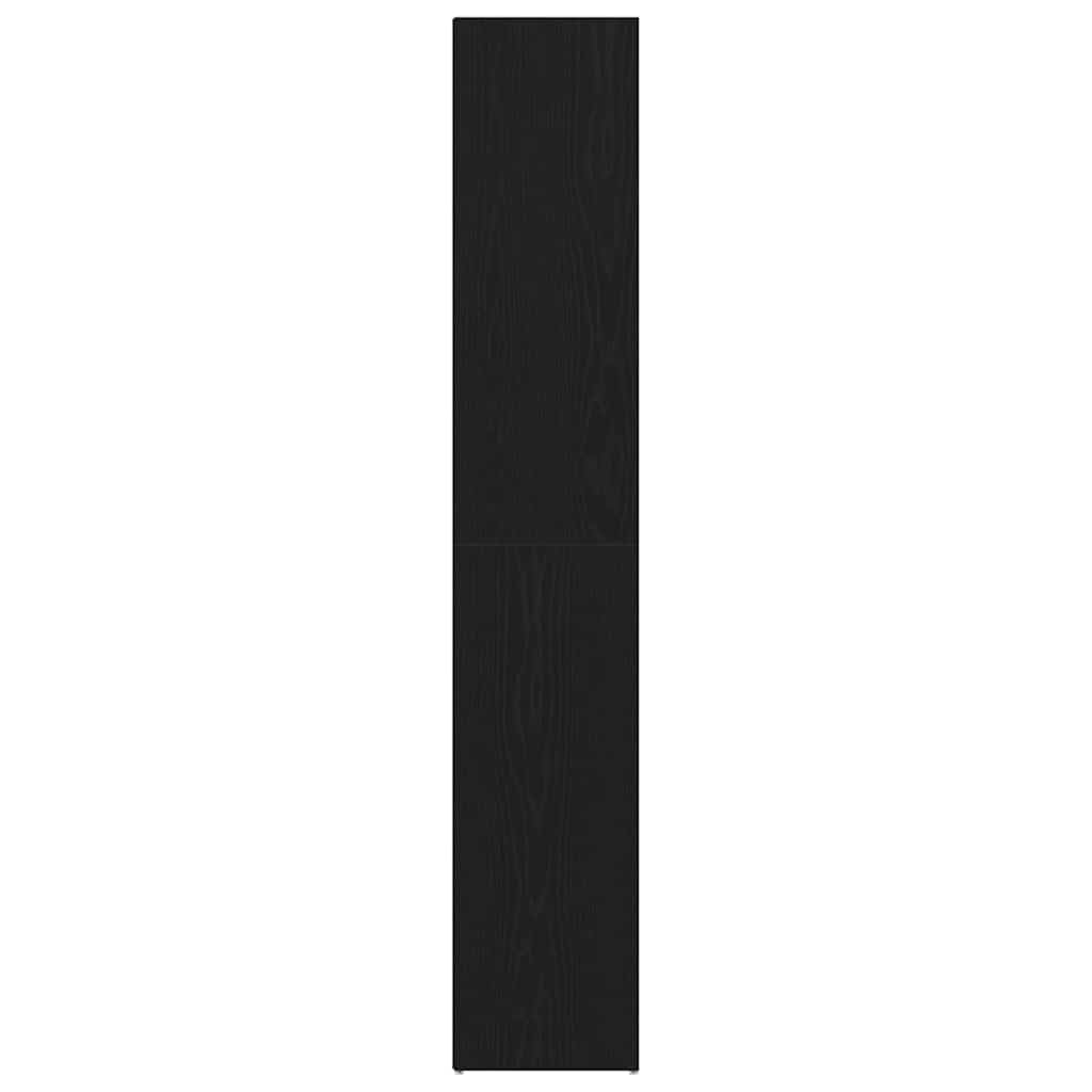 Book Cabinet Black Oak 36 x 30 x 171 cm Engineered Wood