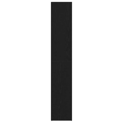 Book Cabinet Black Oak 36 x 30 x 171 cm Engineered Wood