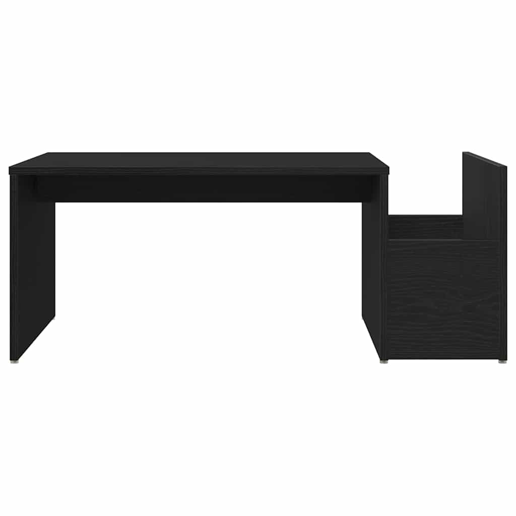 Coffee Table Black Oak 90 x 45 x 35 cm Engineered Wood