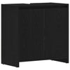 Bathroom Cabinet Black Oak 60x33x61 cm Engineered Wood