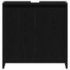 Bathroom Cabinet Black Oak 60x33x61 cm Engineered Wood