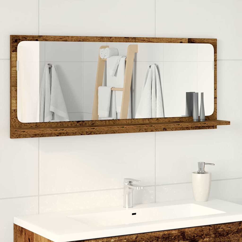 Mirror Shelf Old wood 90 x 10.5 x 37 cm Engineered Wood