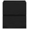 Bathroom Sink Cabinet Black Oak 41x38.5x45 cm Engineered Wood