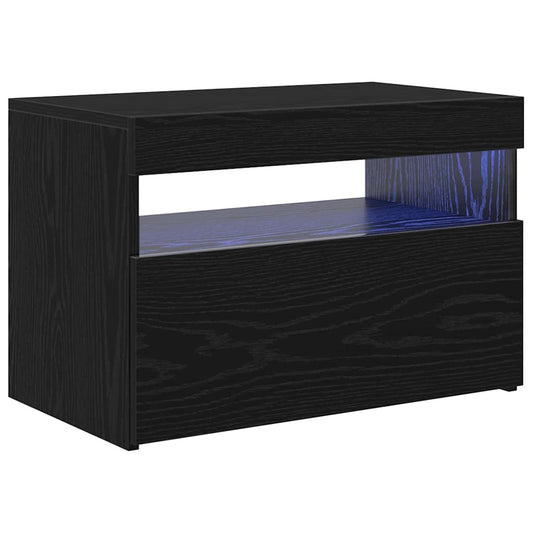 TV Cabinet 60 x 35 x 40 cm Black Oak Engineered Wood