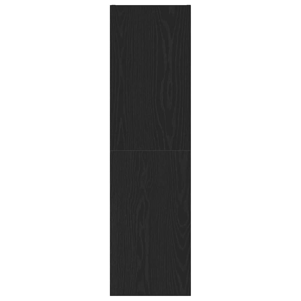 Wall TV Cabinet Black Oak 30.5 x 30 x 110 cm Engineered Wood