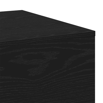 Coffee Table Black Oak 39.37 x 19.49 x 12.20 in Engineered Wood