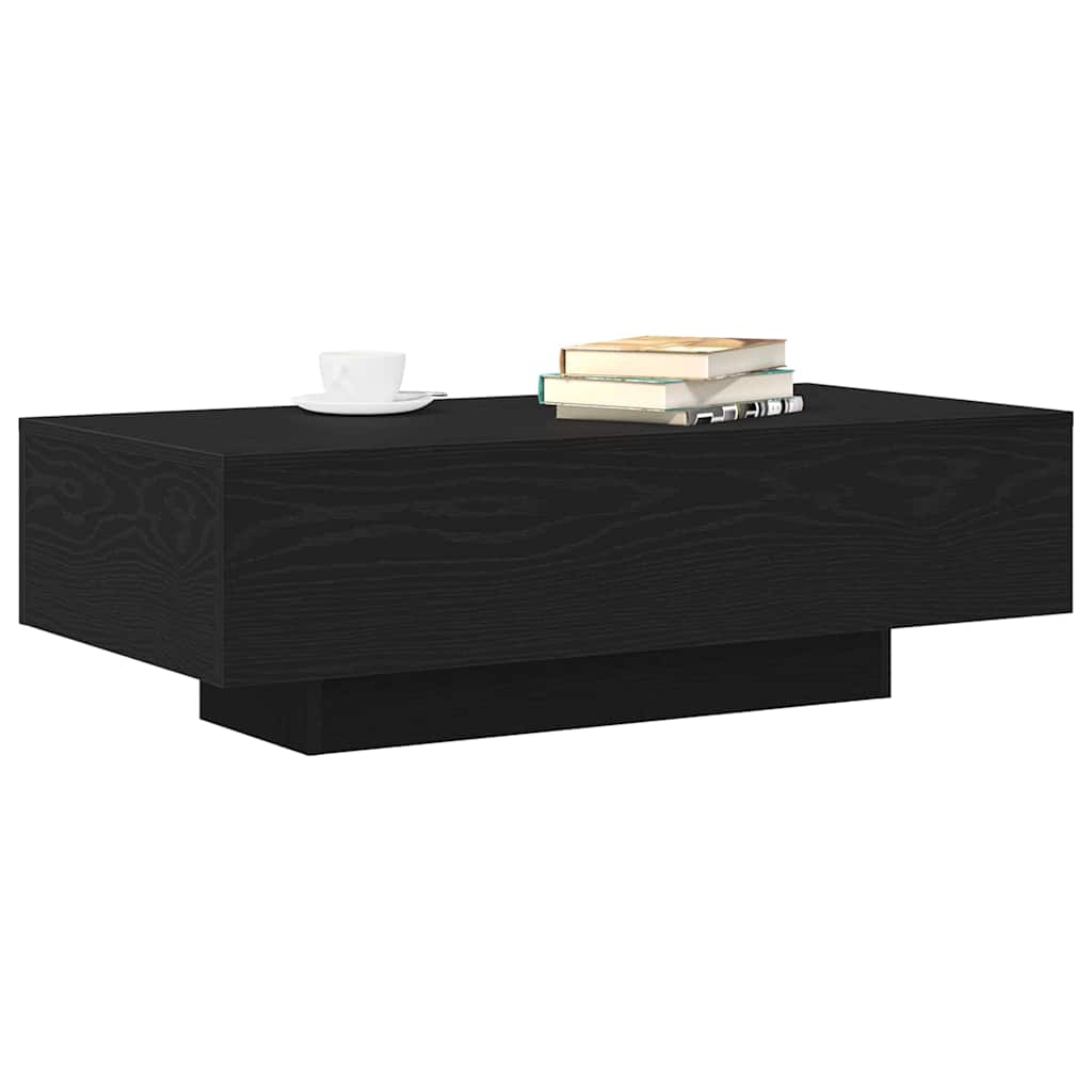 Coffee Table Black Oak 39.37 x 19.49 x 12.20 in Engineered Wood