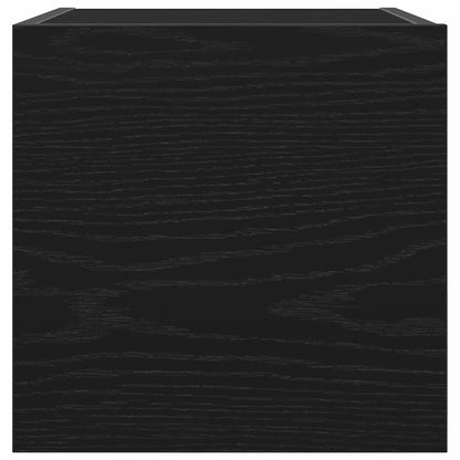 Wall Mounted TV Cabinet 2 pcs Black Oak 30.5 x 30 x 30 cm