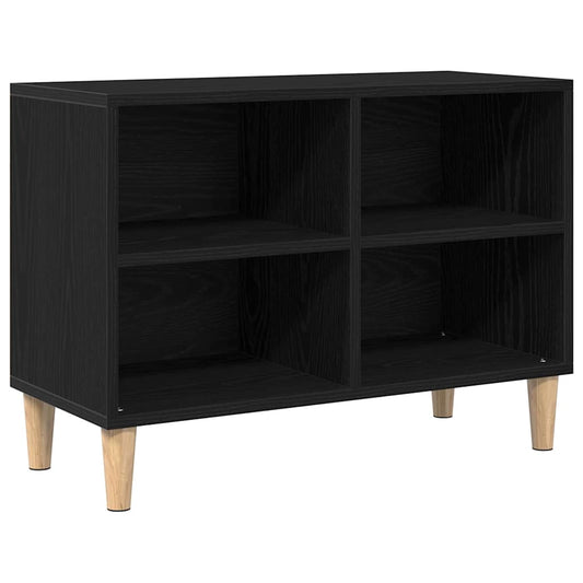 TV Cabinet 69.5 x 30 x 50 cm Black Oak Engineered Wood