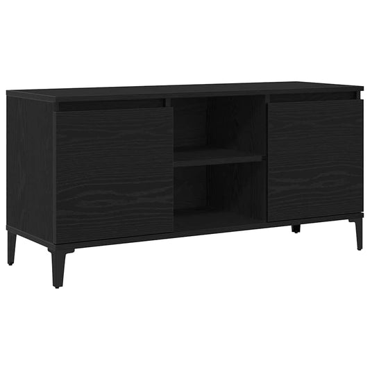 TV Cabinet 102 x 35 x 50 cm Black Oak Engineered Wood