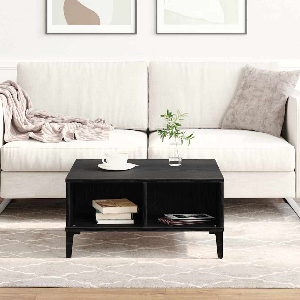 Coffee Table Black Oak 60 x 60 x 30 cm