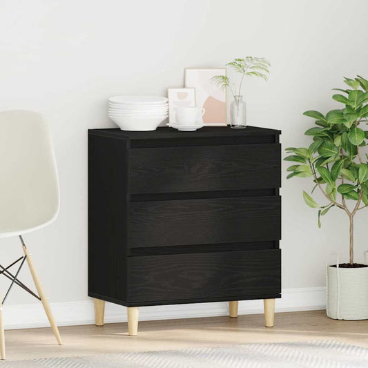 Sideboard Black Oak 60 x 35 x 70 cm Engineered Wood