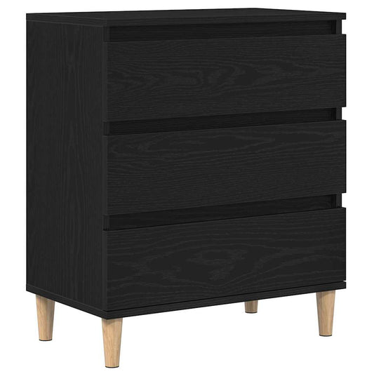 Sideboard Black Oak 60 x 35 x 70 cm Engineered Wood