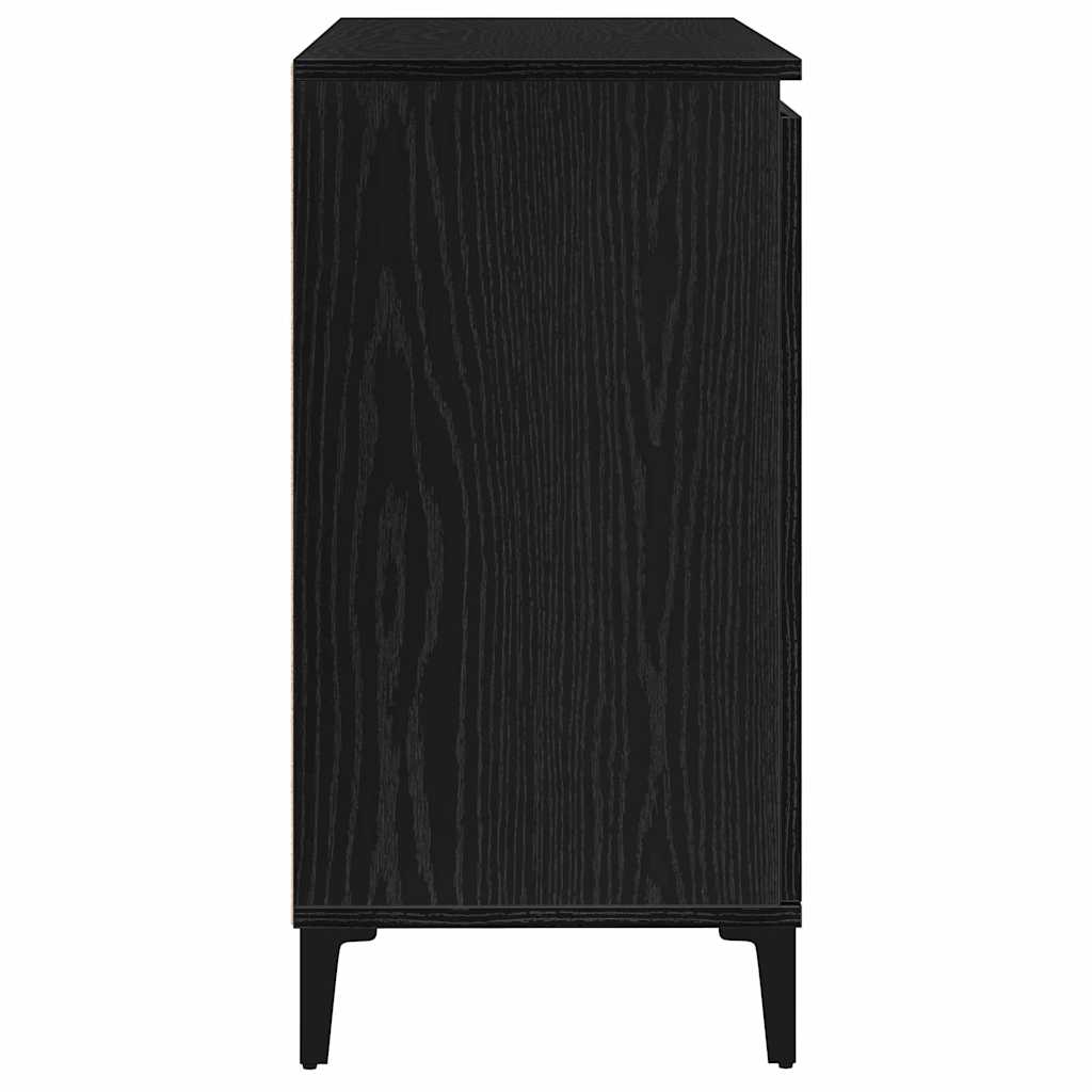 Sideboard Black Oak 104 x 35 x 70 cm Engineered Wood